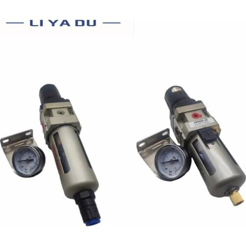 AW4000-04 G1/2 4000L/Min AW4000-06 G3/4 4500L/Min Pneumatic air compressor filter pressure reducing valve regulating valve