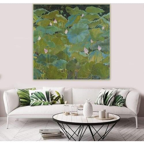 Holover Mikhail Guida"Lotus"Canvas Oil Painting Western Art Decor Poster Wall Art Aesthetic Home Room Interior Decoration