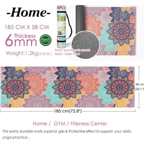 Women High Quality Fitness Mats Natural Rubber Yoga Mat Printed Pilates Gym Exercise Mats Soft And Comfortable Yoga Mat 2021