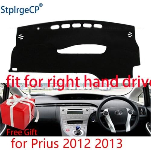 Car Dashboard Cover Mat for Toyota Prius 2012 2013 Right Hand Drive Dashmat Pad Dash Mat Covers Dashboard Accessories