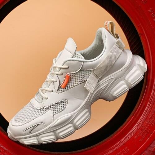 Sport Running Shoes Men Outdoor Walking Breathable Thick Sole Couple Lightweight Athletic Mesh Sneakers High Quality