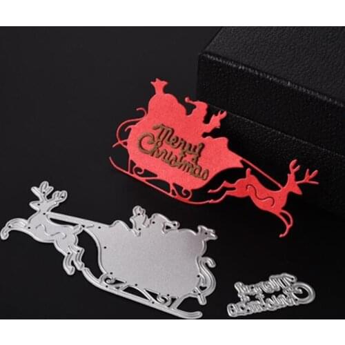 SCD315 Deer Metal Cutting Dies For Scrapbooking Stencils DIY Album Cards Decoration Embossing Folder Die Cuts Template Tool New