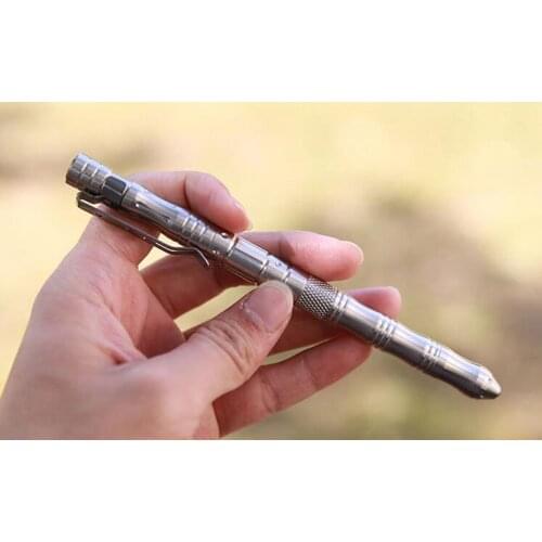 Self-defense Multi-Function Stainless Steel Tactical Pen With Knife Compass Emergency EDC Tool