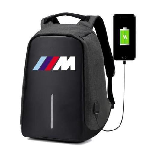 Men Laptop for bmw Power Travel Backpack Large Capacity Business USB Charge College Student School Shoulder Bags anti-theft Bag