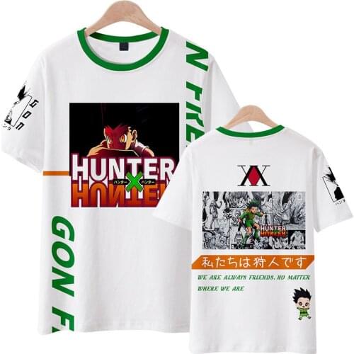 New Hunter X Hunter T Shirt Men Funny Tops Hisoka MOROW Graphic Tees Harajuku Unisex Anime Killua Zoldyck T-shirt Male Clothes