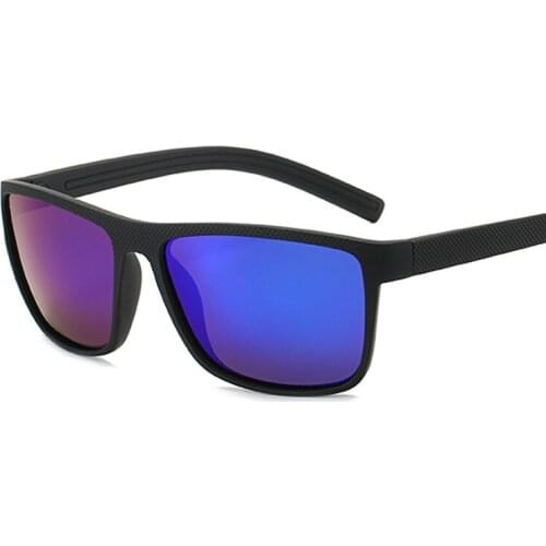 Luxury Square Polarized Men Sunglasses Vintage Brand Designer Sun Glasses Male Retro Black Mirror Outdoor Driving Oculos De Sol