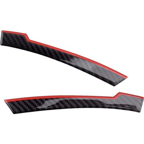 1 Pair Real Carbon Fiber Door Mirror Bottom Strips Edge Trim Anti-Collision Guard Fit For Benz W176 W246 W204 W212 X156 GLE