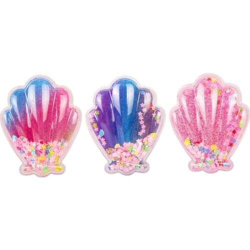 Detangling Hair Brush Christmas Hair Brush for Girls Kids Woman Shell Glitter Comb Hairbrush