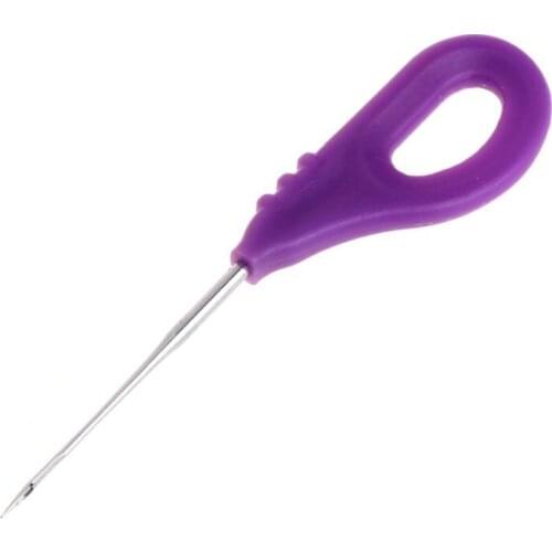 Fishing Bait Needle Line Drill Tackle Rigging Tools Boilie Carp Fish Accessories Purple Color