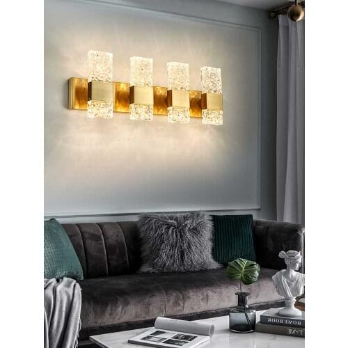 Modern bathroom vanity light Luxury crystal LED bathroom light elegant wall scones light gold/chrome vanity light 10W-40W
