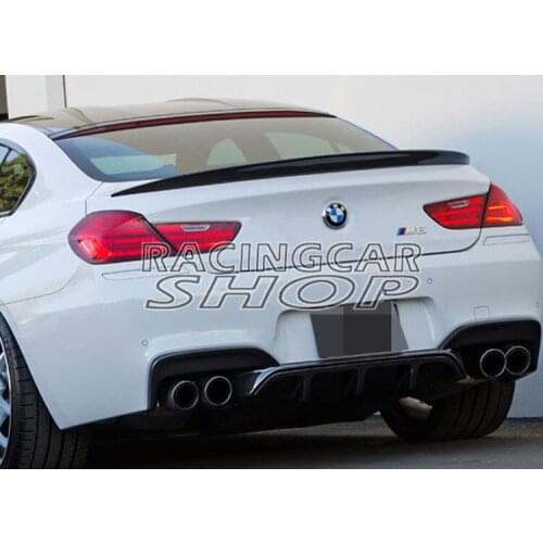 M Sport Style Fiber Glass Trunk Spoiler for BMW F13 F06 6-Series 640i 650i M6 Grand Coupe 2012UP B176F