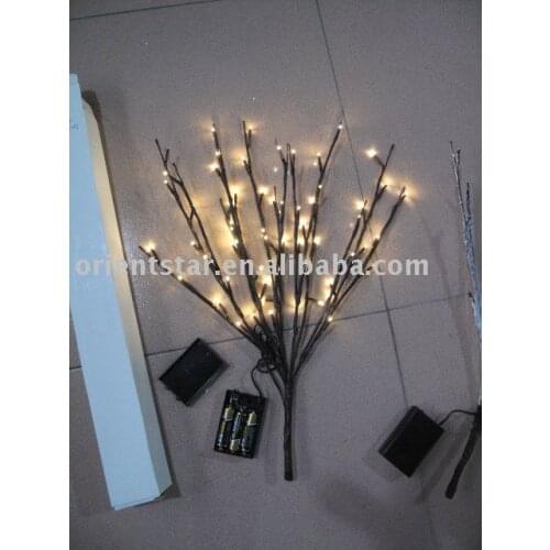Free Shipping LED Battery Branch Light 20" 60LED Christmas branch light wedding decoration branch twig light Lighted Branches