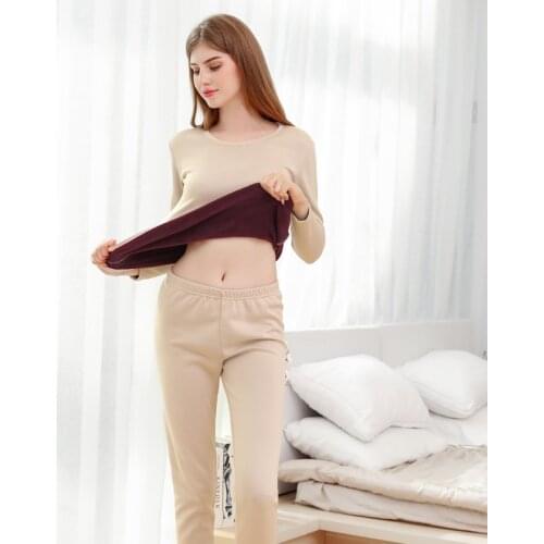 2019 Thicker Velvet Winter Thermal Underwear Sets For Women/Male Second Skin Winter 's Warm Long Johns Lover Thermal Suit