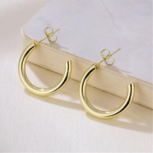 European And American Fashion Stud Earrings Women Contracted Punk Style C The Geometry Of The Earrings