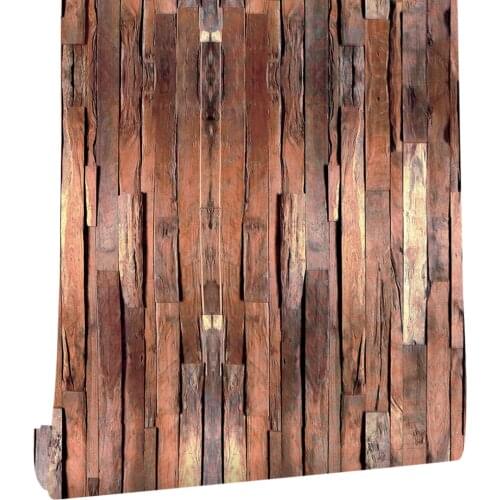 Vinyl Peel And Stick Wallpaper Plank Paper Contact Paper Reclaimed Wood Self Adhesive Removable Paper For Bathroom Wall Decor