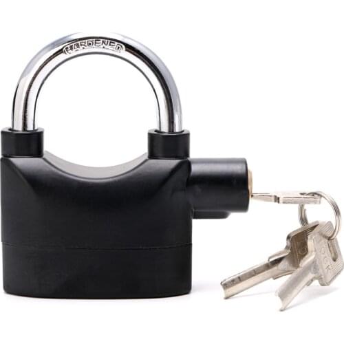 Waterproof Siren Alarm Padlock Alarm Lock for Motorcycle Short Beam Bike Bicycle