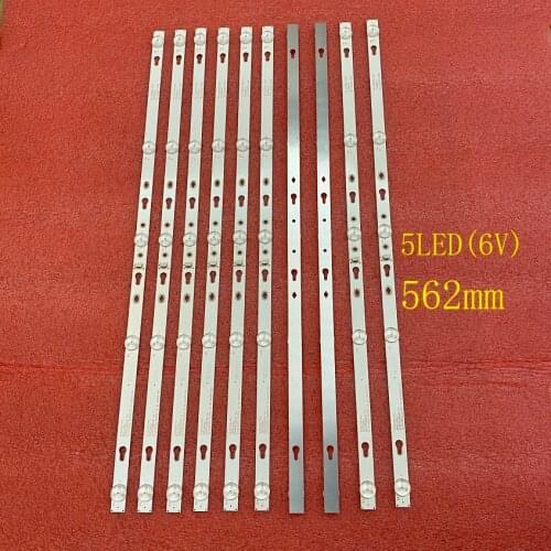 10pcslot LED Backlight bar For TCL 32S6500S 32S6500 32S5300 32D1200 Philco PTV32D12D PTV32D12 4C-LB320T-DSA DSR 32HR332M05A7 V2