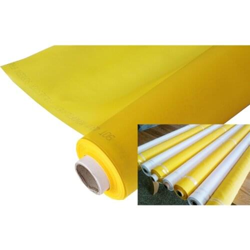 140T 355Mesh 31UM Yellow 1Meter high tension screen printing mesh Polyester screen printing cloth blothing cloth
