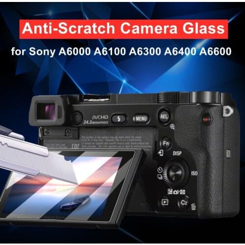 2PCS A6400 Camera Glass for Sony Alpha A6500 A6600 A6300 A6100 9H Hardness Tempered Glass Ultra Thin Screen Protective Film