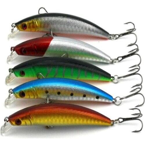 HENGJIA 50PCS hard plastic minnow fishing lures 8.5g 9cm wobble bass fishing baits artificial pesca fshing tackles
