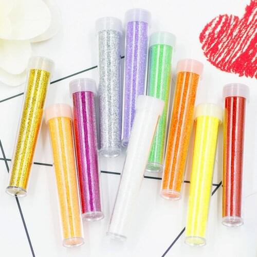 3Pcs/Set Sequin Nail Polish Glitter DIY Handmade Craft Clay Slime Decor Charms Kids Educational Toys for Children Gifts