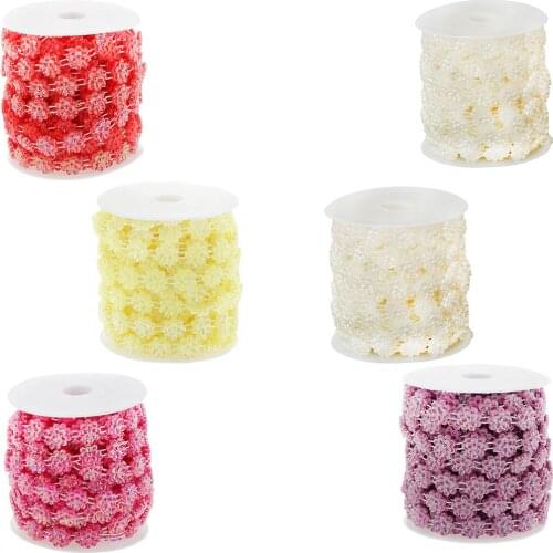 10m Strand Beads Handcraft 14mm Pearl Bead String Trim Wedding Party Christmas Decor Jewelry Making DIY Crafts Accessories