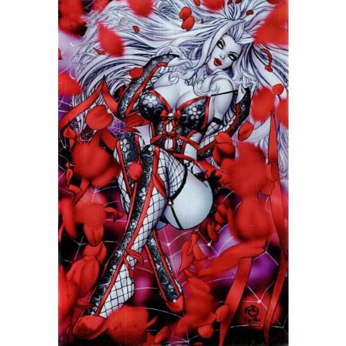 Home Decor Red Fire Flowers Sexy Lady Wall Art Canvas Painting Fight Print Posters Modular Picture Cuadros For Bedroom No Frame