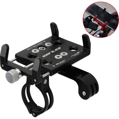 GUB Aluminum Bicycle Phone Holder MTB Road Bike Phone Holder Motorcycle Support Handlebar Clip Stand For 3.5" to 6.5"