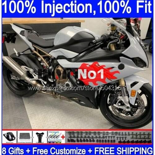 Injection Kit For BMW S1000 RR S 1000 RR CC 2019 2020 2021 129MC.13 S 1000RR glossy grey S1000-RR S1000RR 19 20 21 OEM Fairings