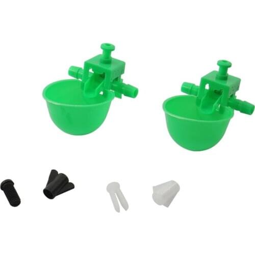 Bird Coop Water Drinking Cups Feed Automatic Poultry Chicken Fowl Drinker Green Quail Chicken drinking Cups 1 Pc