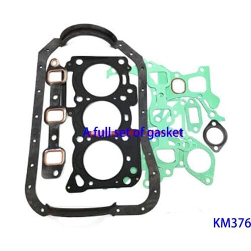 KM2V80 overhaul kit KM376 complete set of gasket for KIPOR two cylinder three cylinder diesel generator accessories