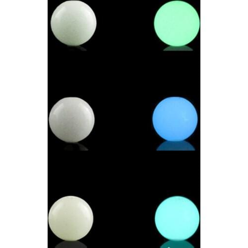 12 Pcs Round Luminous Stone Beads Fishing Lures Jewelry Findings
