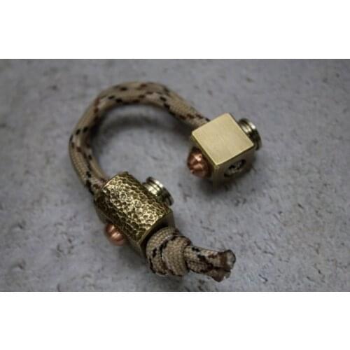 Handmade Brass EDC Flashlight knife Tool Pendant DIY Pendant