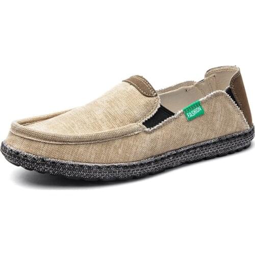 2021 Summer Men Canvas Shoes Espadrilles Breathable Casual Shoes Men Loafers Comfortable Ultralight Lazy Boat Shoes Big Size 48