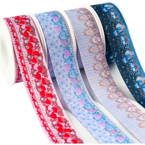 New Strawberry Pattern Printed Grosgrain Ribbon 10 Yards DIY Handmade Jewelry Decoration