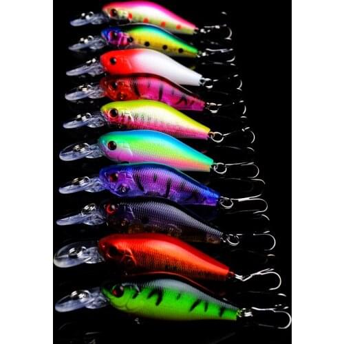 New Arrival 7cm/8g Minnow Fishing Lures Sharp Hooks Wobblers Lure Tackle Hard Bait Pesca Wobbler Artificial Swim bait 3D Eyes