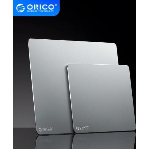 ORICO Metal Aluminum Mouse Pad Hard Smooth Slim Computer Gaming Mousepad Double Side Waterproof for Home Office Desk Mat