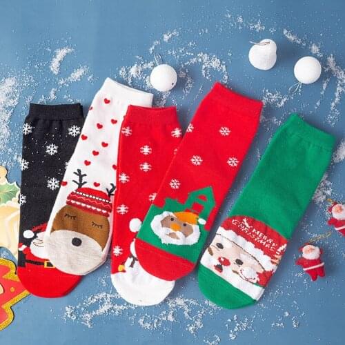 14 Styles Autumn Winter Cartoon Christmas Socks Men Women Cute Sweet Santa Claus Elk Happy Funny Halloween Socks Gifts Popsocket