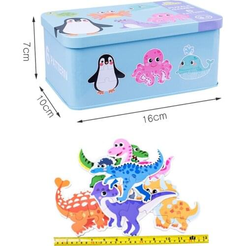 Kids animals Marine animals car puzzles parent-child interactive cartoon patterns toys intelligence education animal cognition