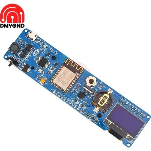 0.96'' ESP8266 OLED Display WiFi Clock Module ESP8266 Development Board with Micro USB Automatic Programming Function
