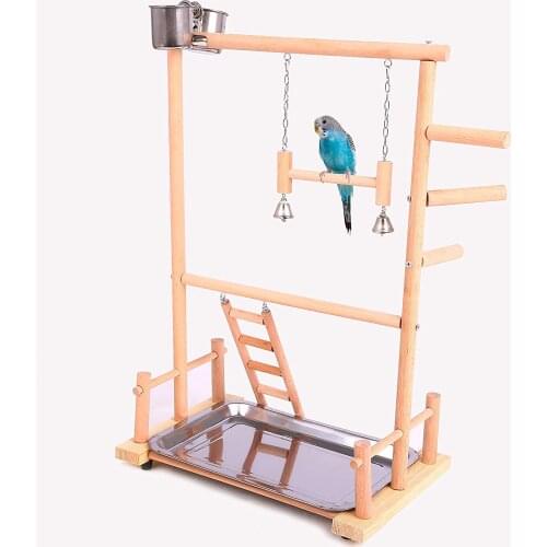 Bird Perches Nest Play Stand Gym Parrot Playground Playgym Playpen Playstand Swing Bridge Wood Climb Ladders Wooden Conures