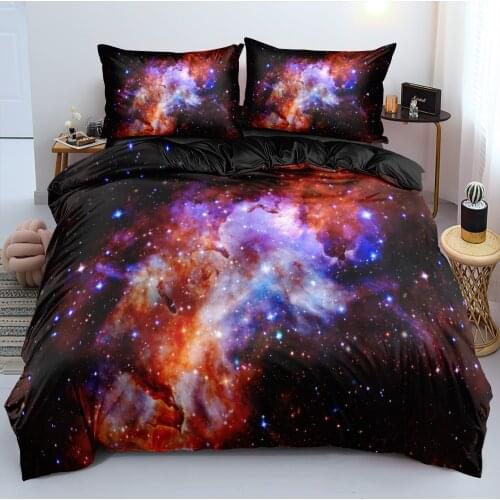 Gorgeous Starry Bed Linens Duvet Cover Sets Bedding Set Quilt/Comforter case Pillow Covers King Queen 220x240cm Home Textiles
