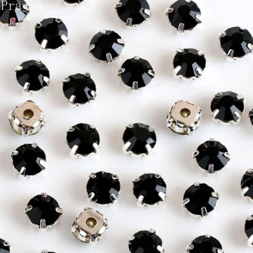 Prajna Sew On Rhinestones Flatback Claw Rhinestones Sewing 3D Beads Crystal Clear Handmade DIY Accessories Garment Decor Craft