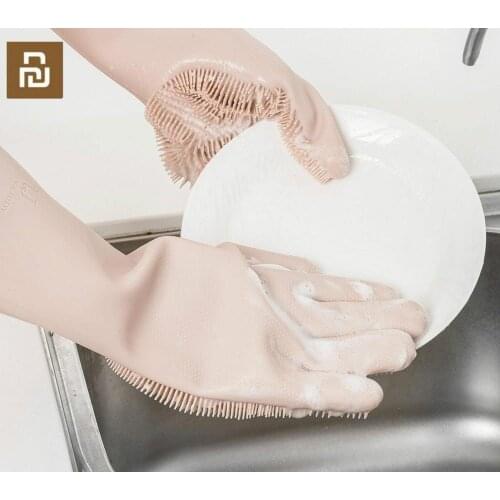 Xiaomi JotunJudy Silicone Cleaning Gloves Environmental Protection And Heat Insulation Multi-functional Gloves 2colors