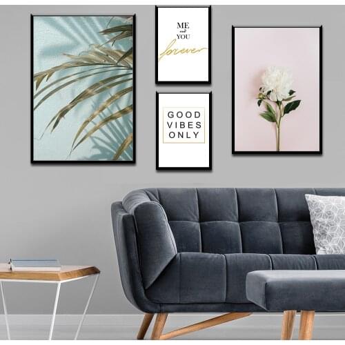 Nordic Botany Modern Minimalism Canvas Painting Poster Paintings For Living Room Wall Laminas Decorativas