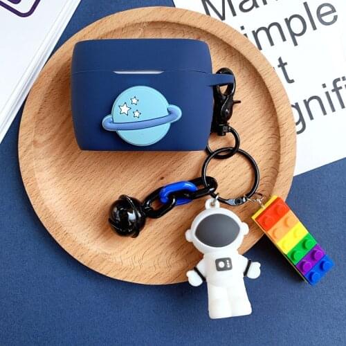 Cute cartoon Earphone Cases for Meizu POP 2 Case Silicone silicone shell with Astronaut Keychain Cover for Meizu POP2 case