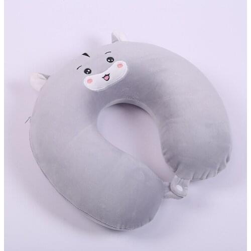 Memory Foam u-shaped pillow cute cartoon animal Neck guard pillow student Lunch break Memory pillow