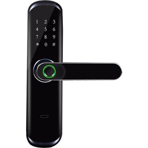 Electronic Fingerprint Lock Wifi Press Screen Password IC Card Smart Door Lock With Mechanical Key For Tuya Lock