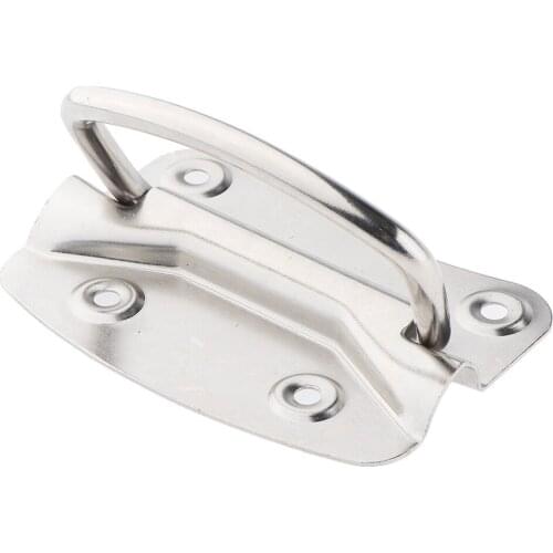 Universal Stainless Steel Lift Handle Ring Pull Hatch Deck Hinge Latch