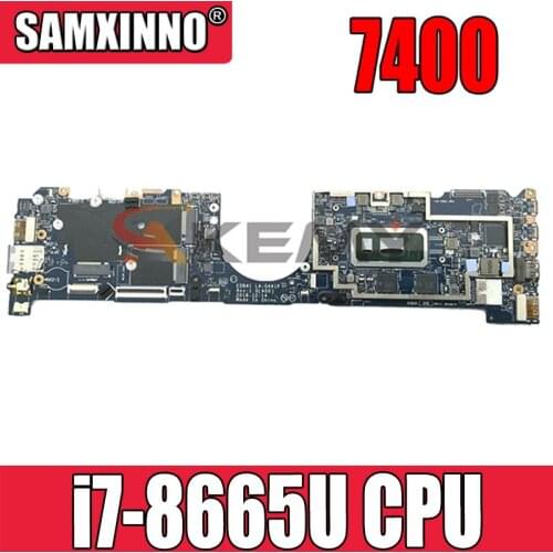 100% working for dell latitude 7400 motherboard 0R5P25 CN-0R5P25 EDB41 LA-G441P with SRF9W i7-8665u built in board and tested ok